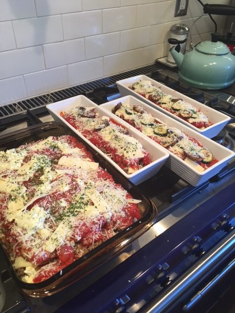 assembled lasagna