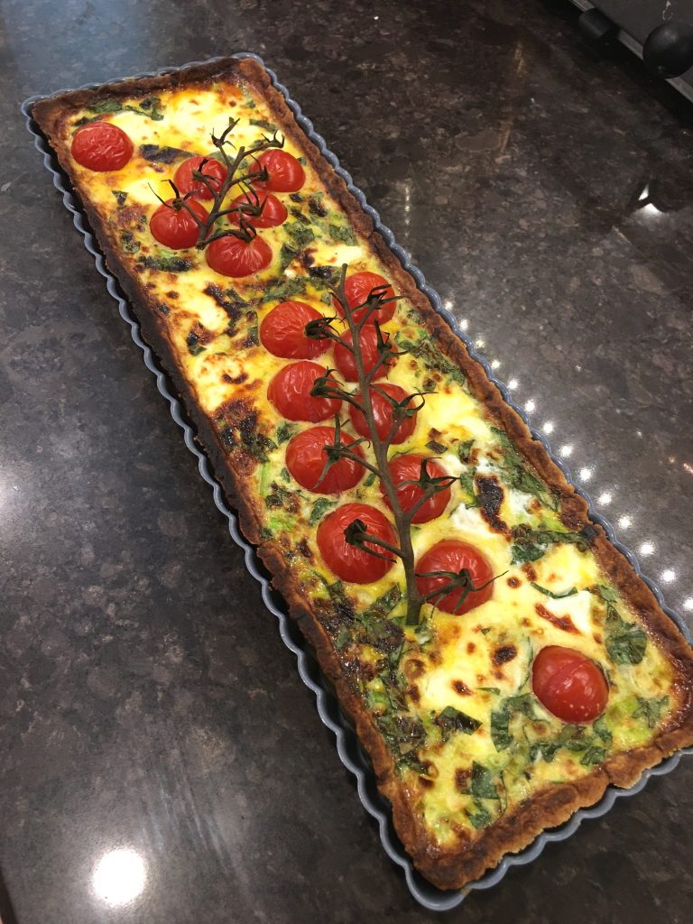 Tomato and Egg Tart (or you can call it Quiche)