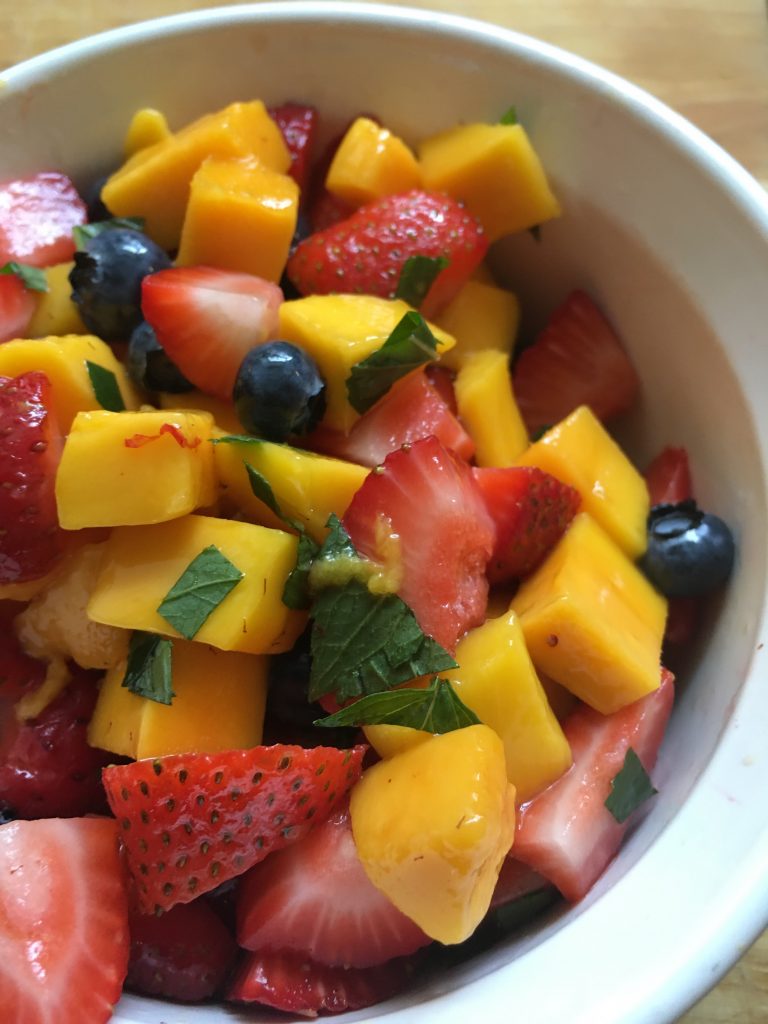 fruit salad with mango